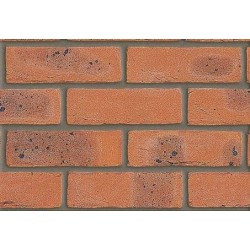 Redbank Hanson Majestic Mixture 65mm Machine Made Stock Red Light Texture Brick