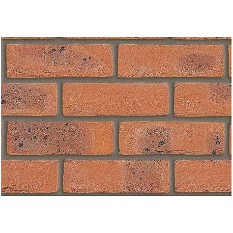 Redbank Hanson Majestic Mixture 65mm Machine Made Stock Red Light Texture Brick