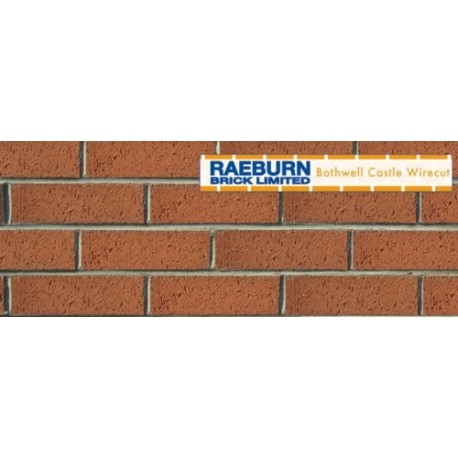 Raeburn Bothwell Castle Wirecut 65mm Wirecut Extruded Red Light Texture Clay Brick