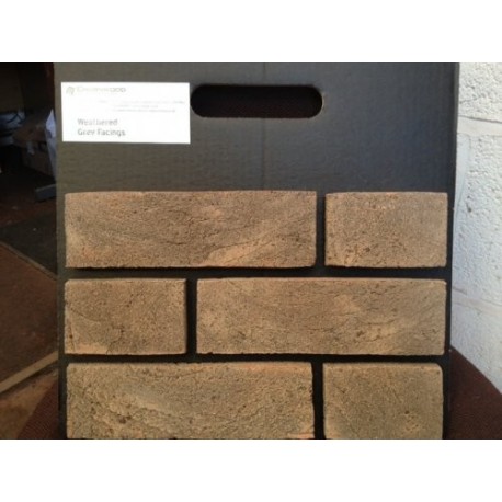 Charnwood Forest Brick Weathered Grey 65mm Handmade Stock Grey Light Texture Clay Brick