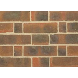 Edwardian Handmade Michelmersh Dark Multi 65mm Handmade Stock Red Light Texture Clay Brick