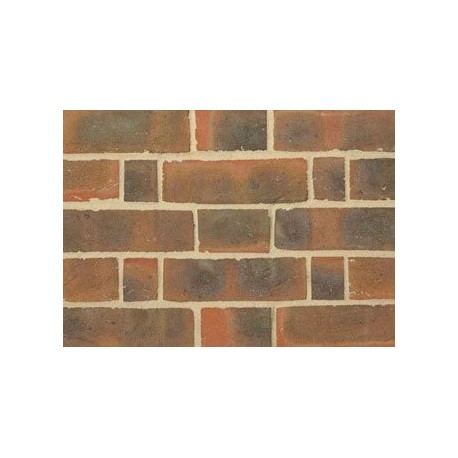 Edwardian Handmade Michelmersh Dark Multi 65mm Handmade Stock Red Light Texture Clay Brick