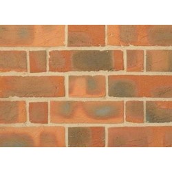 Edwardian Handmade Michelmersh Red Multi 65mm Handmade Stock Red Light Texture Clay Brick