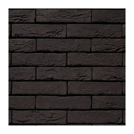 Crest Black Manganese 65mm Machine Made Stock Black Heavy Texture Clay Brick