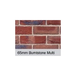 Hoskins Brick Burntstone Multi 65mm Machine Made Stock Red Light Texture Clay Brick