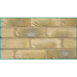 Hoskins Brick Starflame Yellow 65mm Machine Made Stock Buff Brick