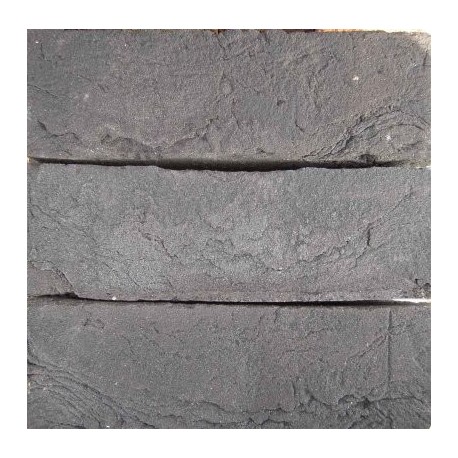 Gold Range BEA Clay Products Black Handmade 65mm Machine Made Stock Black Light Texture Clay Brick
