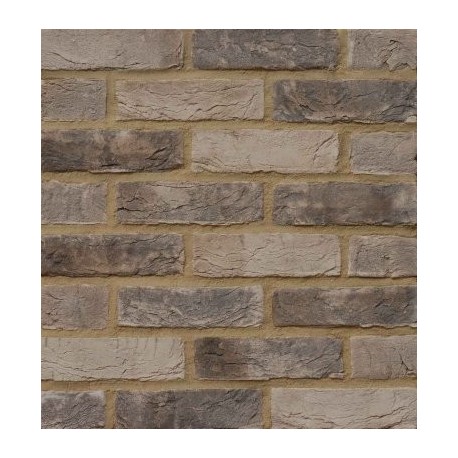 Gold Range BEA Clay Products Burwell White Dark Weathered 65mm Machine Made Stock Grey Light Texture Clay Brick