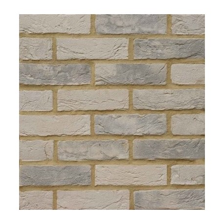 Gold Range BEA Clay Products Burwell White Light Weathered 65mm Machine Made Stock Grey Light Texture Clay Brick