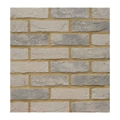 Gold Range BEA Clay Products Burwell White Light Weathered 68mm Machine Made Stock Grey Light Texture Clay Brick