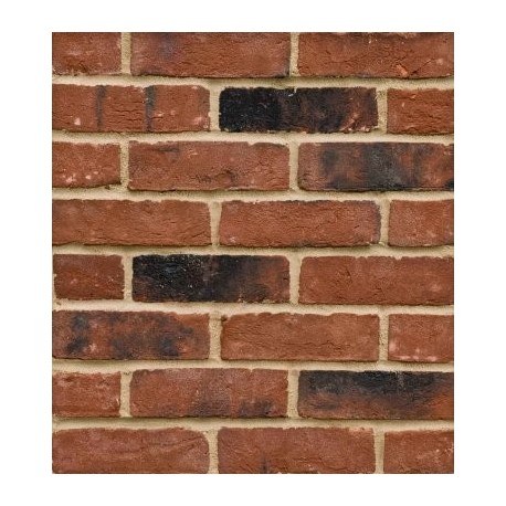 Silver Range BEA Clay Products Camberley Red Multi 65mm Machine Made Stock Red Light Texture Clay Brick